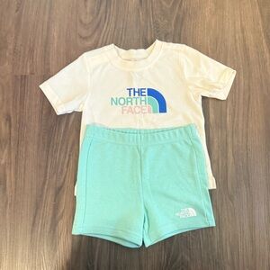 The North Face T-Shirt and Shorts Set Size 12-18 Month